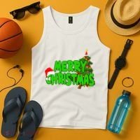 Merry Christmas Festive Holiday Tank Top thumb 4