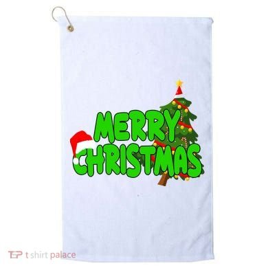 Merry Christmas Festive Holiday Golf Towel