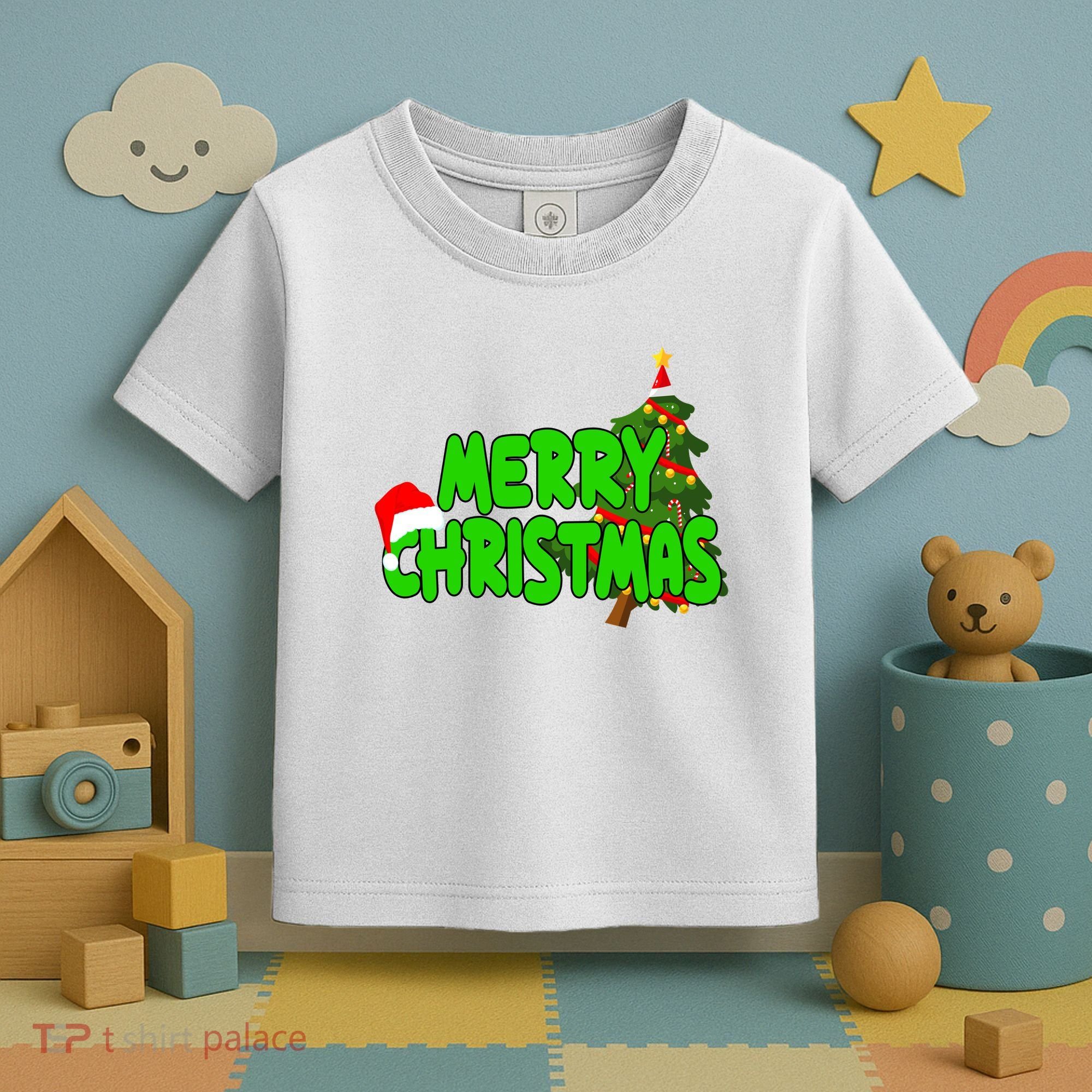 Merry Christmas Festive Holiday Toddler T-Shirt