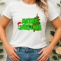 Merry Christmas Festive Holiday Women's T-Shirt thumb 2