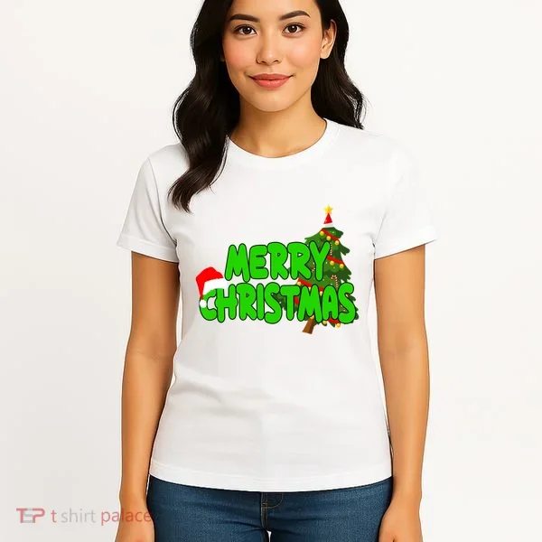 Merry Christmas Festive Holiday Women's T-Shirt