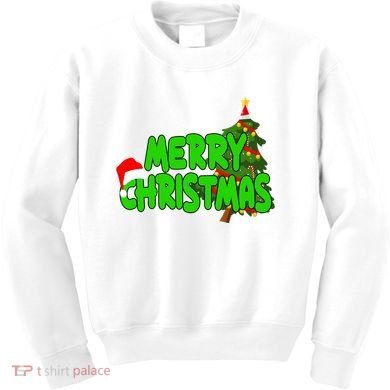 Merry Christmas Festive Holiday Kids Sweatshirt