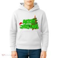 Merry Christmas Festive Holiday Kids Hoodie thumb 4