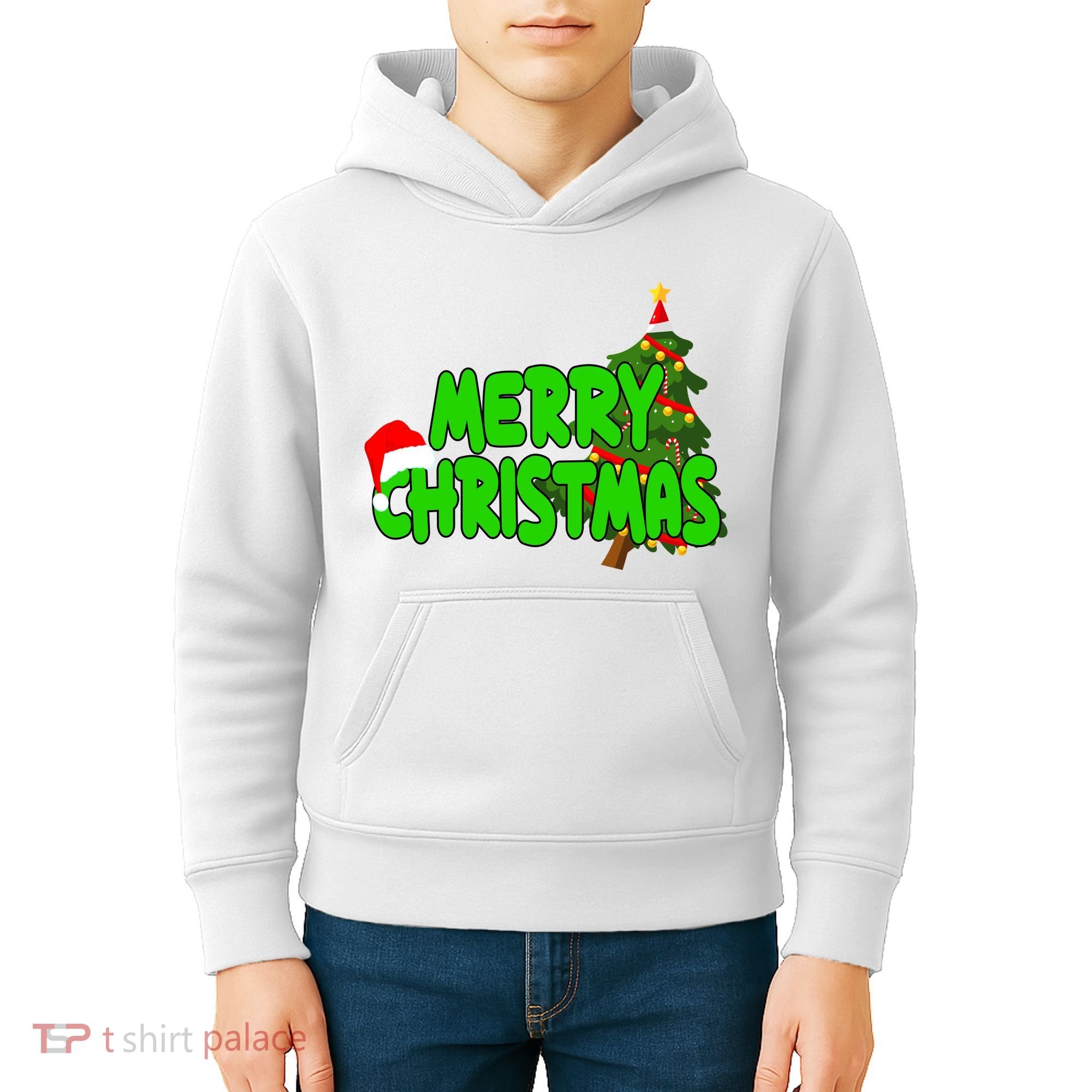 Merry Christmas Festive Holiday Kids Hoodie