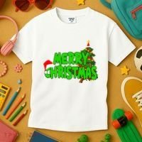Merry Christmas Festive Holiday Kids T-Shirt thumb 3
