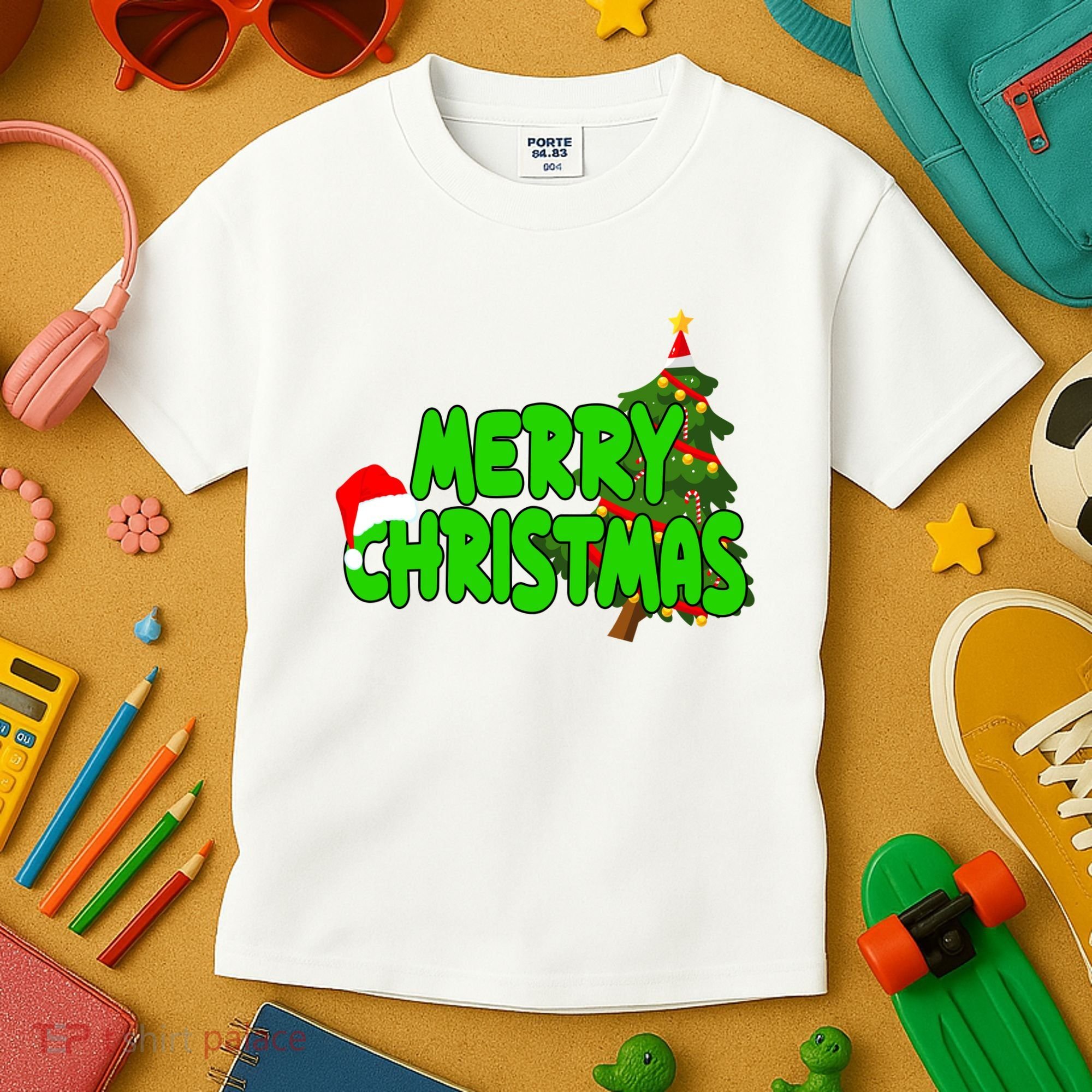 Merry Christmas Festive Holiday Kids T-Shirt
