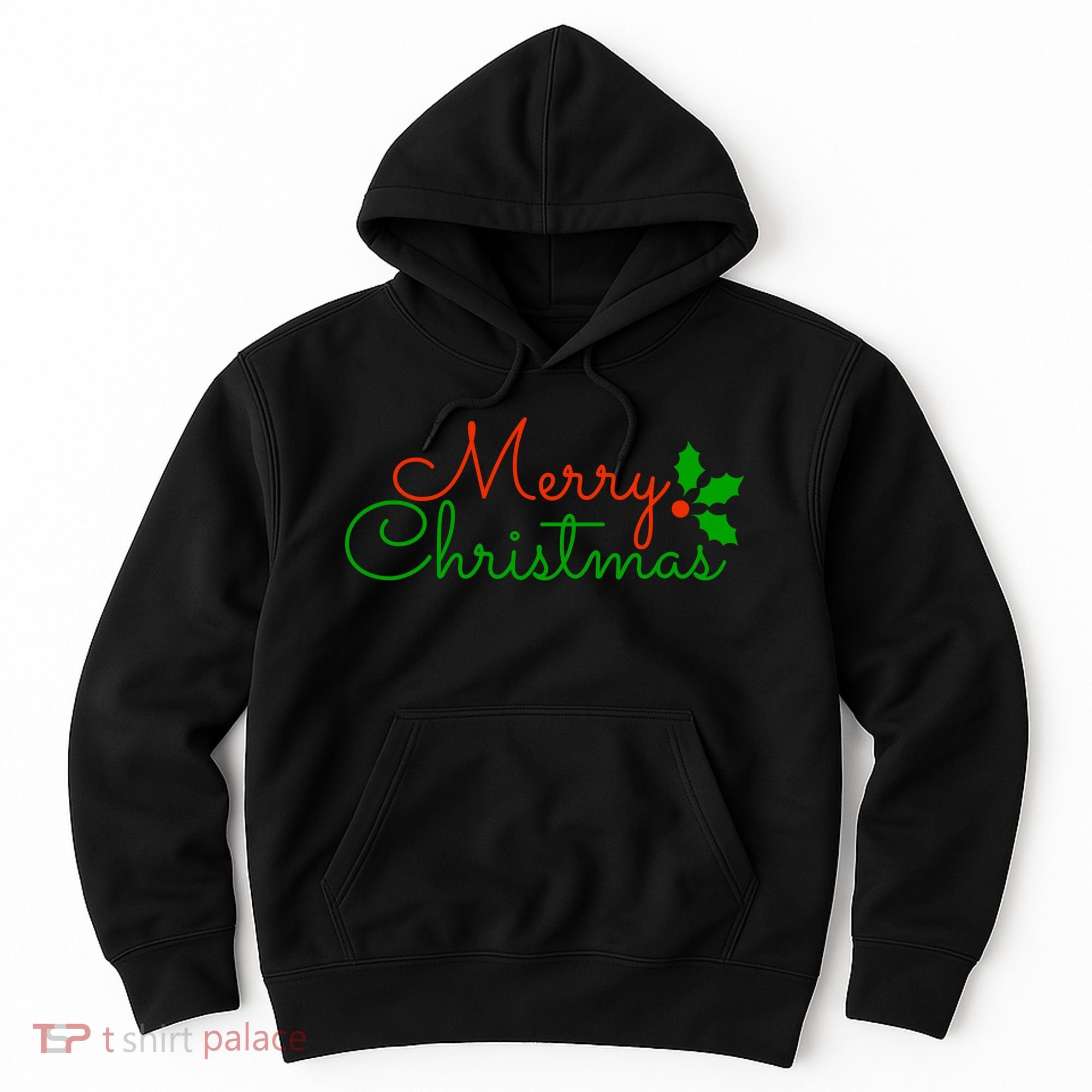 Merry Christmas Festive Logo Hoodie