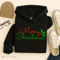 Merry Christmas Festive Logo Hoodie thumb 4