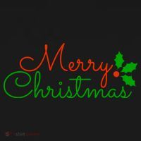 Merry Christmas Festive Logo Backpack thumb 2