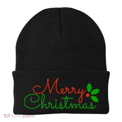 Merry Christmas Festive Logo Beanie