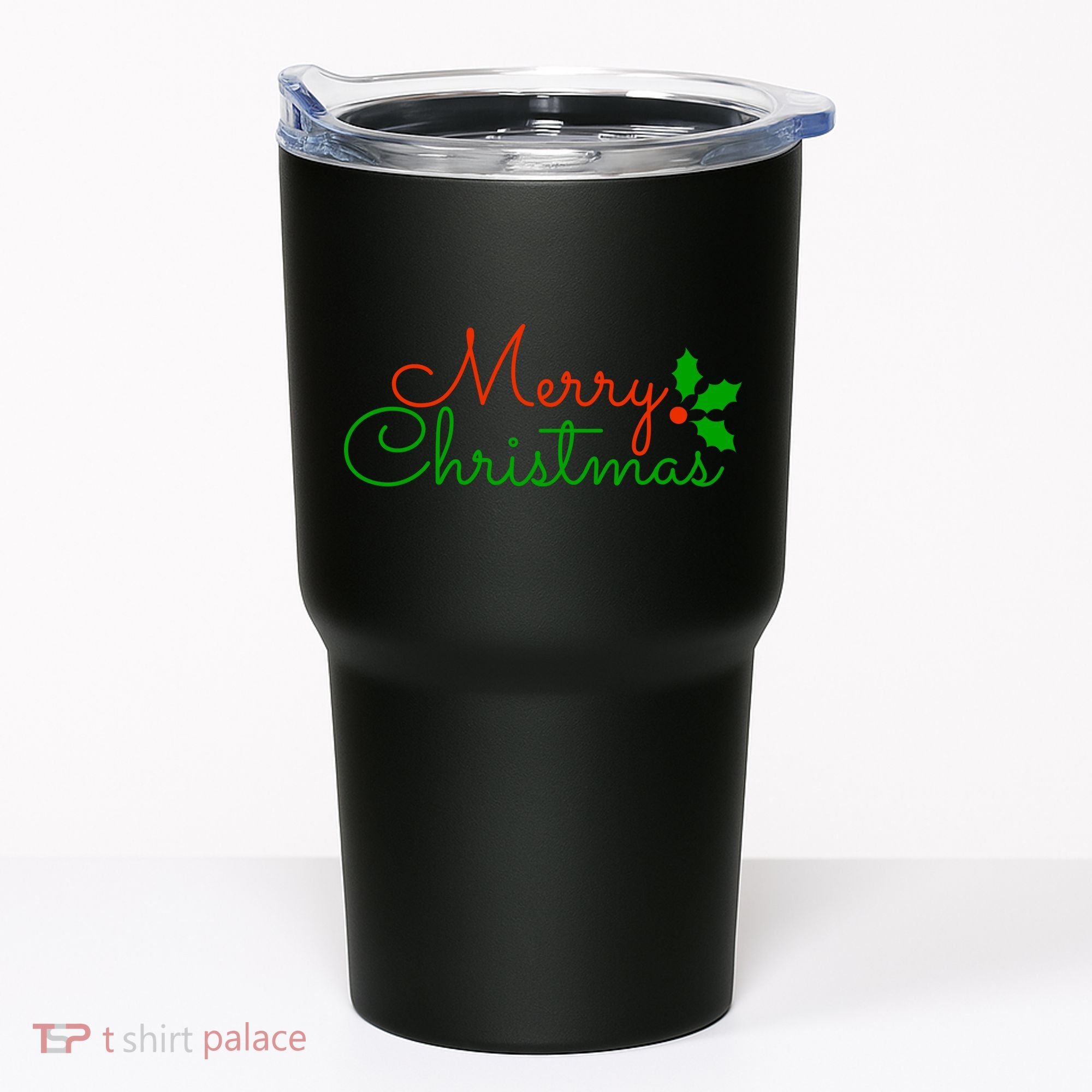 Merry Christmas Festive Logo Tumbler
