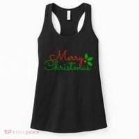 Merry Christmas Festive Logo Women's Tank Top thumb 0