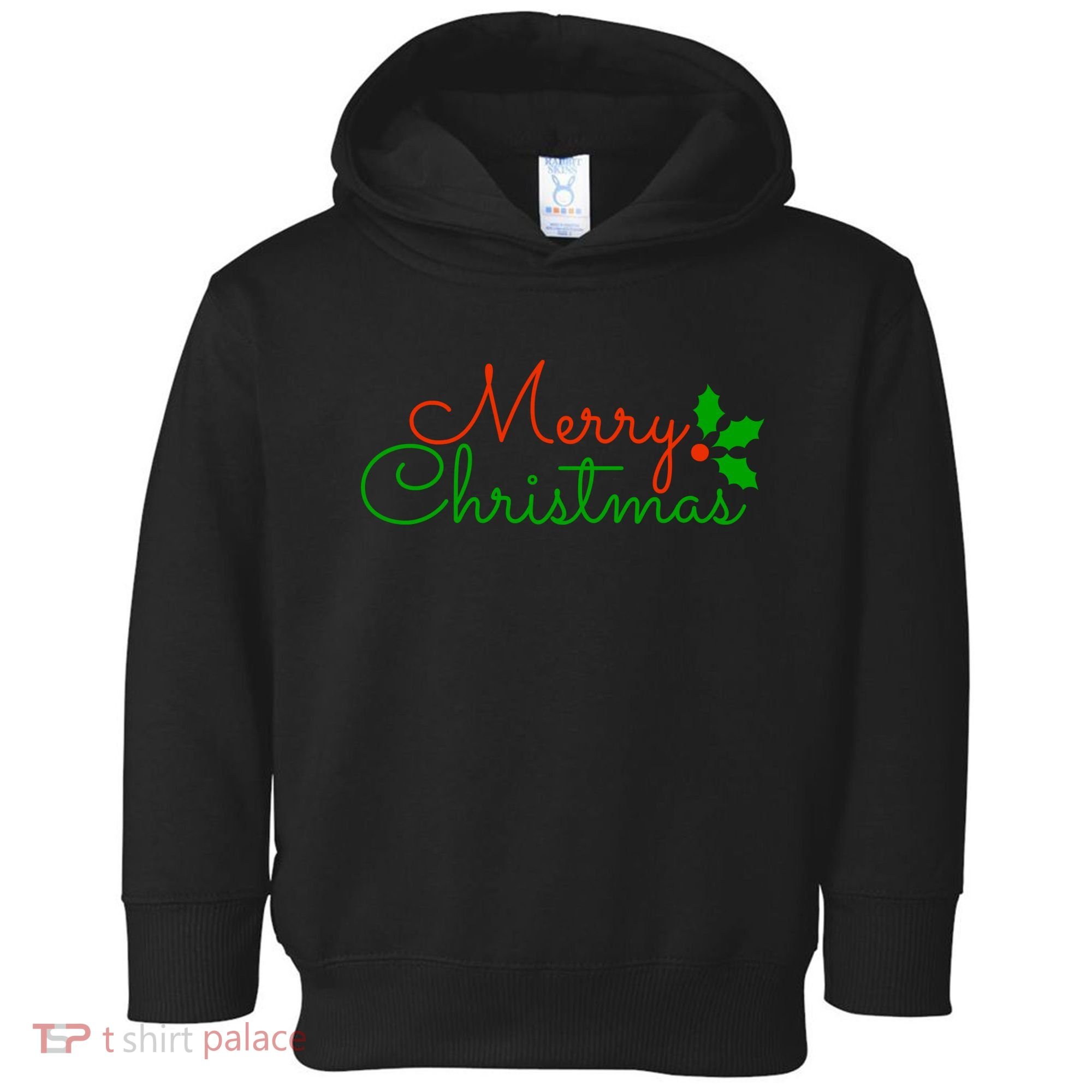 Merry Christmas Festive Logo Toddler Hoodie