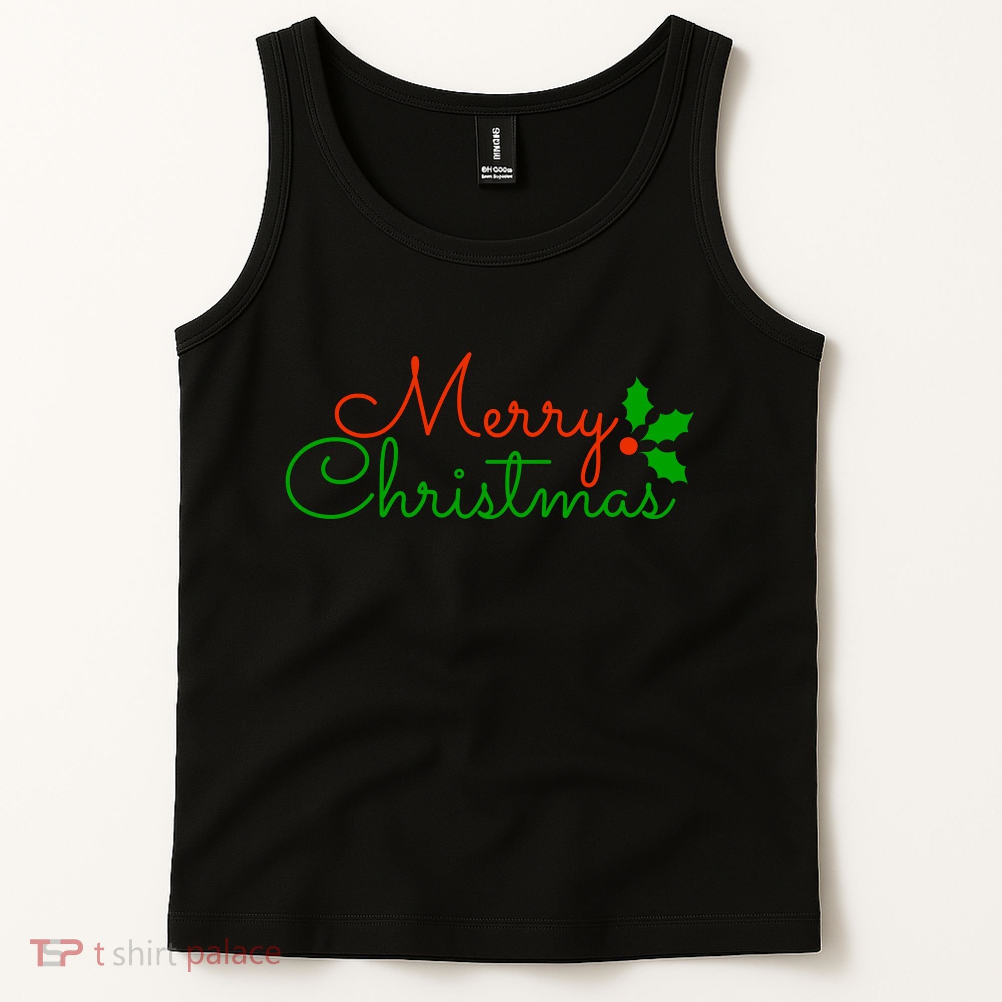 Merry Christmas Festive Logo Tank Top