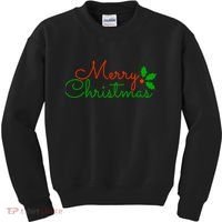Merry Christmas Festive Logo Kids Sweatshirt thumb 0