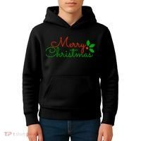 Merry Christmas Festive Logo Kids Hoodie thumb 4