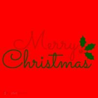 Merry Christmas Festive Logo Santa Hat thumb 1