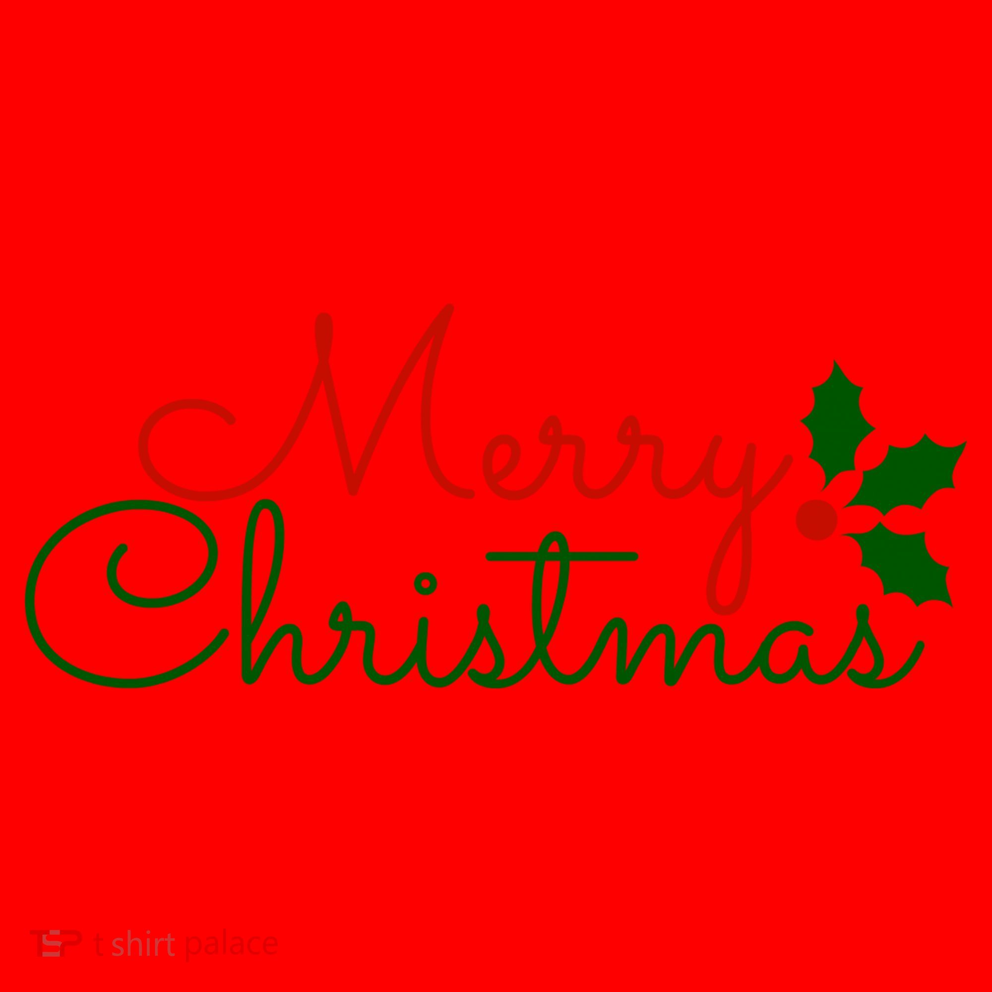 Merry Christmas Festive Logo Santa Hat