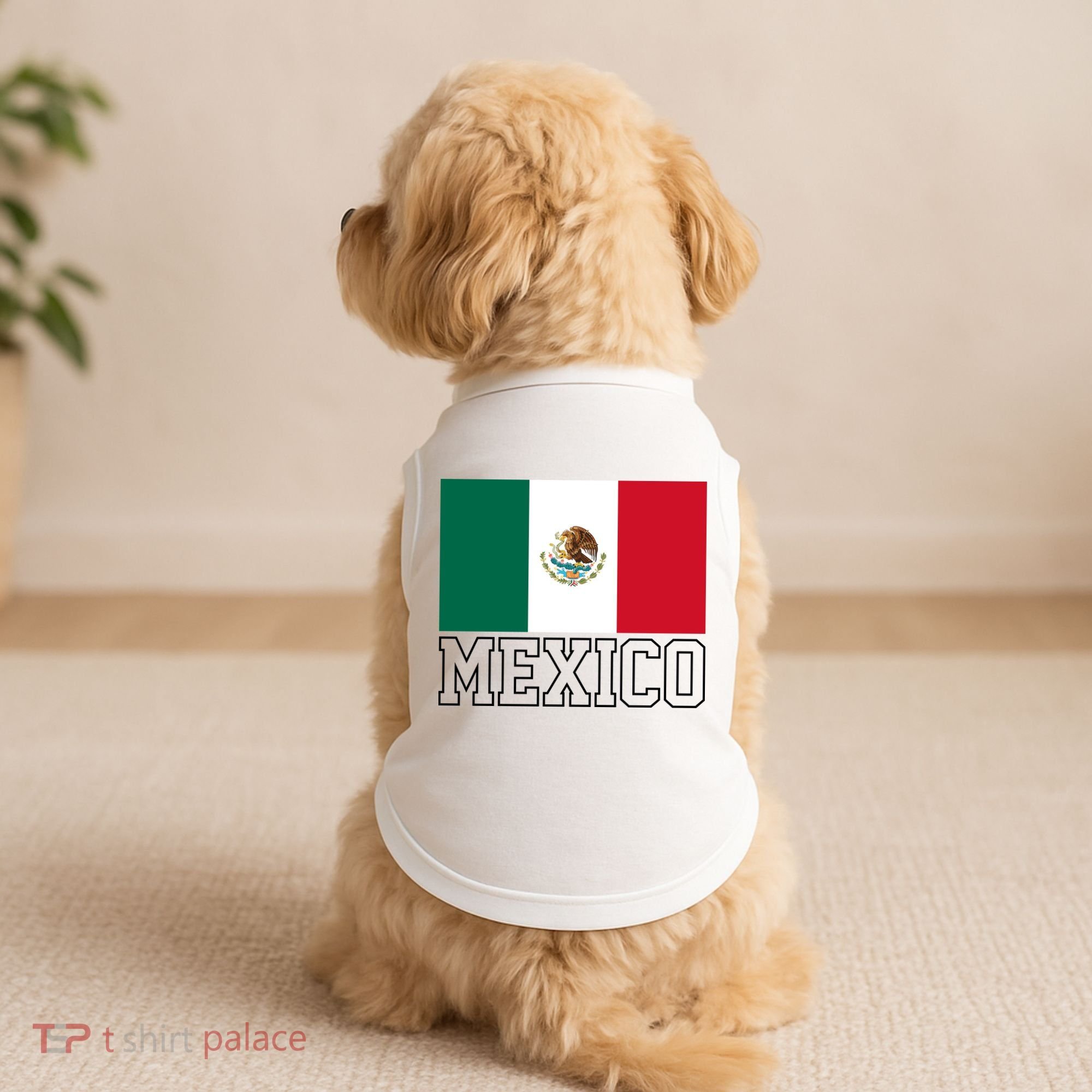 Mexico Country Flag Mexican Fan Doggie Tank