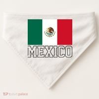 Mexico Country Flag Mexican Fan USA-Made Doggie Bandana thumb 0