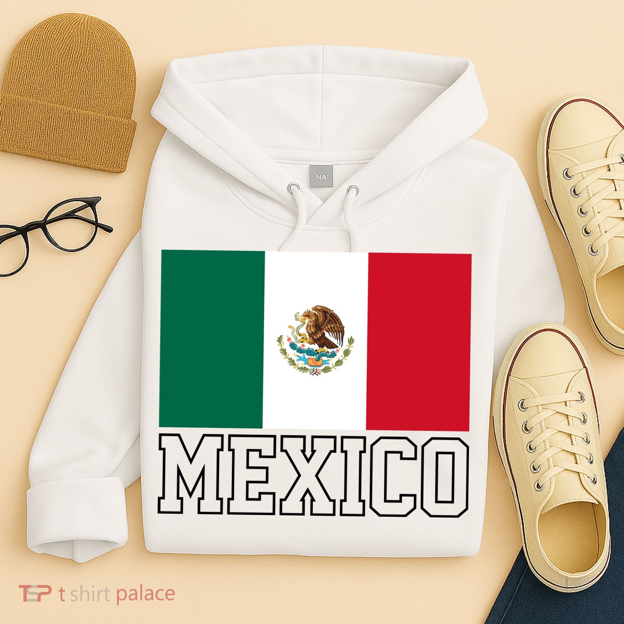 Mexico Country Flag Mexican Fan Hoodie