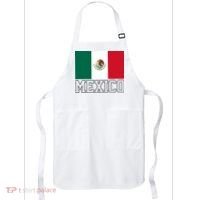 Mexico Country Flag Mexican Fan Apron thumb 0