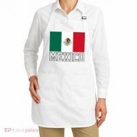 Mexico Country Flag Mexican Fan Apron thumb 2