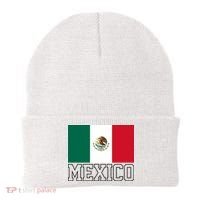 Mexico Country Flag Mexican Fan Beanie thumb 0