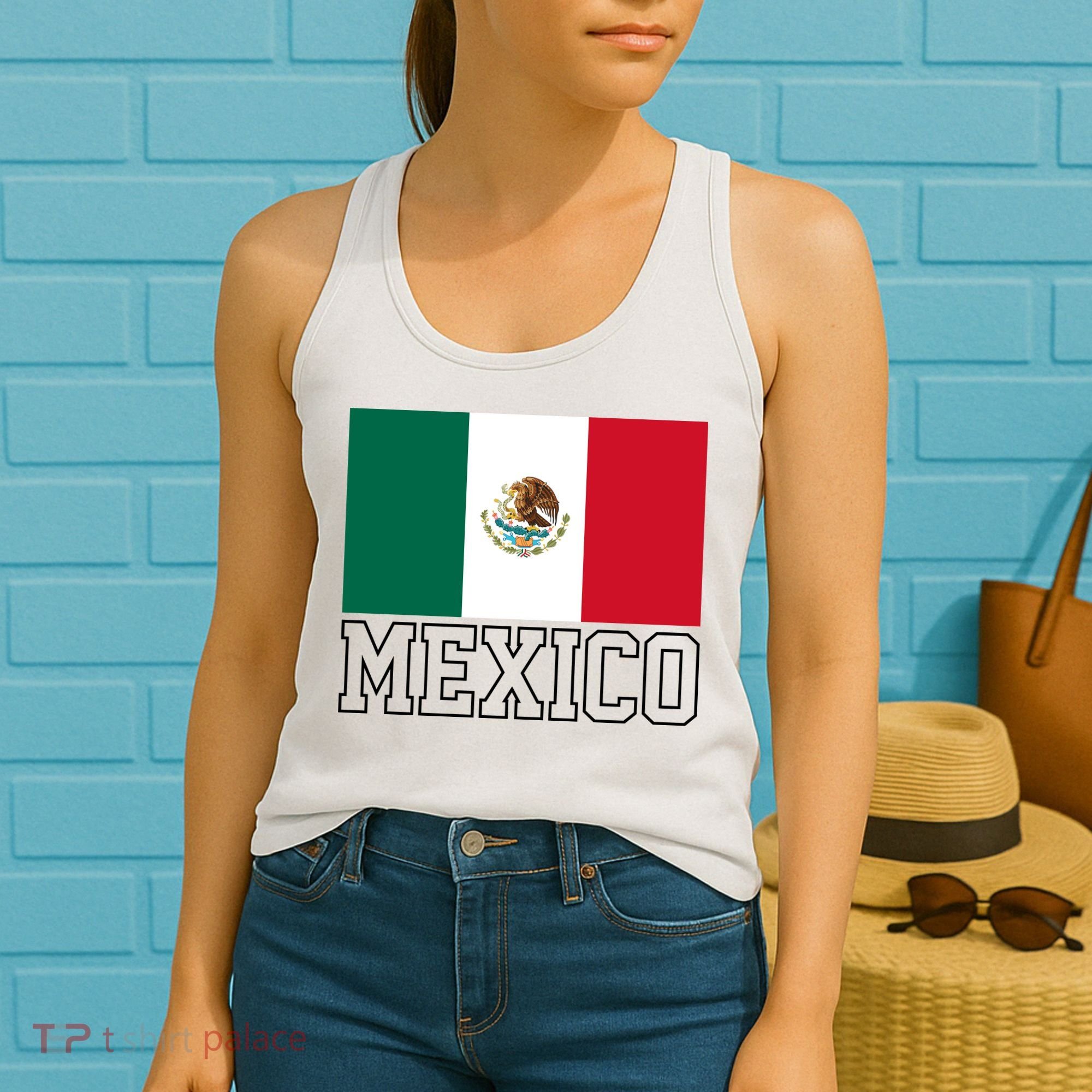 Mexico Country Flag Mexican Fan Women's Tank Top