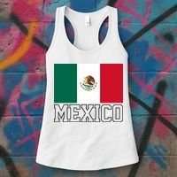 Mexico Country Flag Mexican Fan Women's Tank Top thumb 3