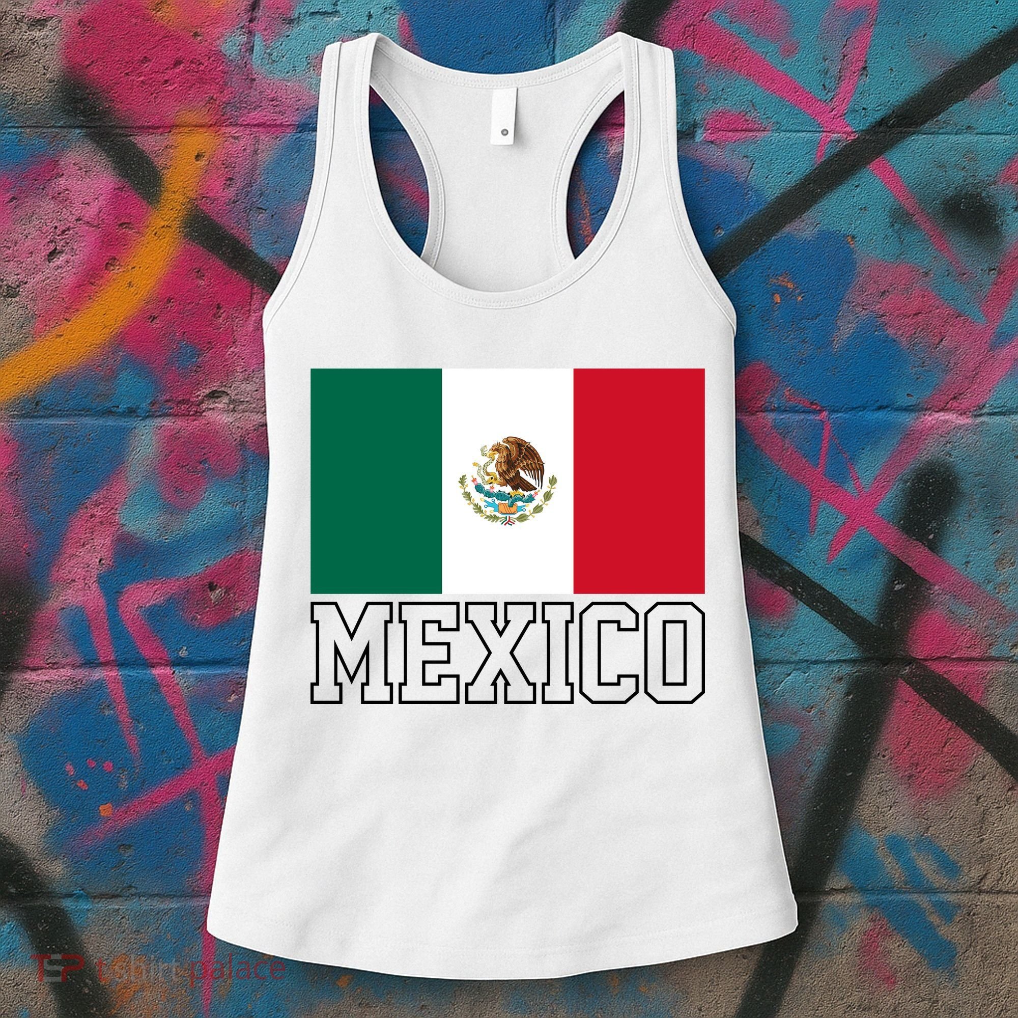 Mexico Country Flag Mexican Fan Women's Tank Top
