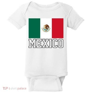Mexico Country Flag Mexican Fan Baby Bodysuit