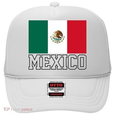 Mexico Country Flag Mexican Fan Hat