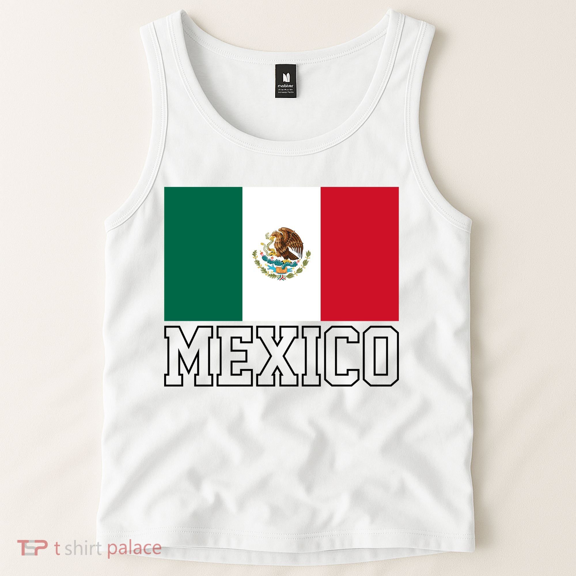 Mexico Country Flag Mexican Fan Tank Top