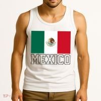 Mexico Country Flag Mexican Fan Tank Top thumb 3