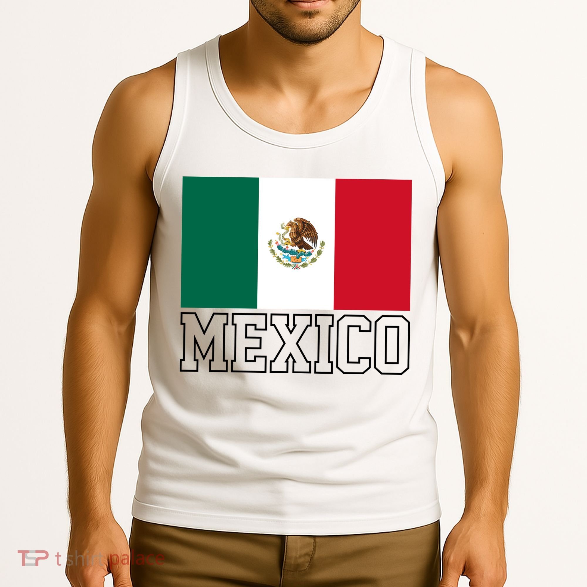 Mexico Country Flag Mexican Fan Tank Top