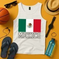 Mexico Country Flag Mexican Fan Tank Top thumb 4