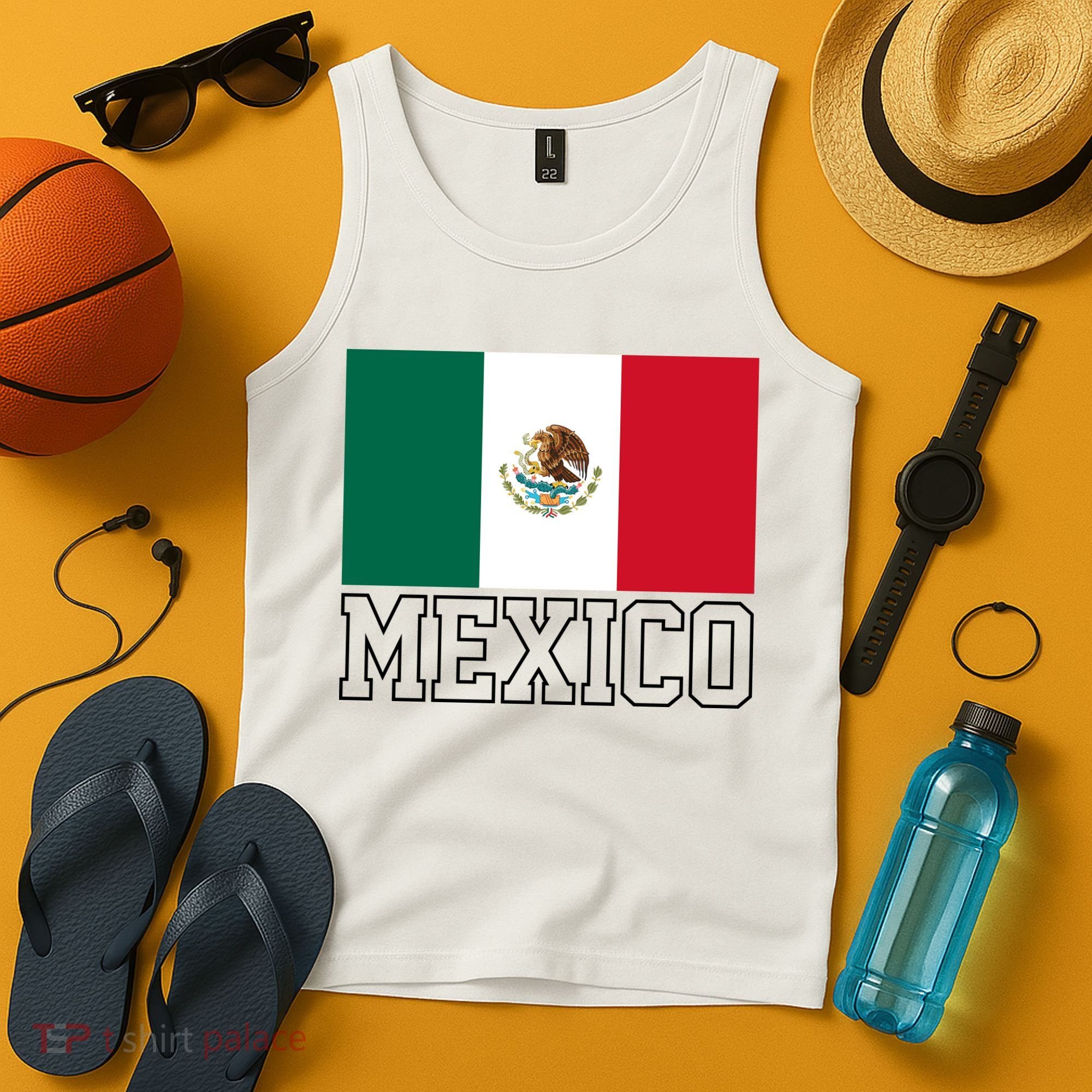 Mexico Country Flag Mexican Fan Tank Top