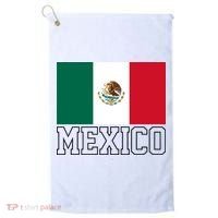 Mexico Country Flag Mexican Fan Golf Towel thumb 0