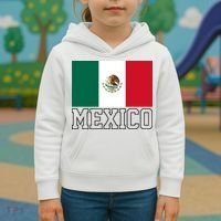 Mexico Country Flag Mexican Fan Kids Hoodie thumb 3
