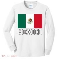 Mexico Country Flag Mexican Fan Kids Long Sleeve Shirt thumb 0