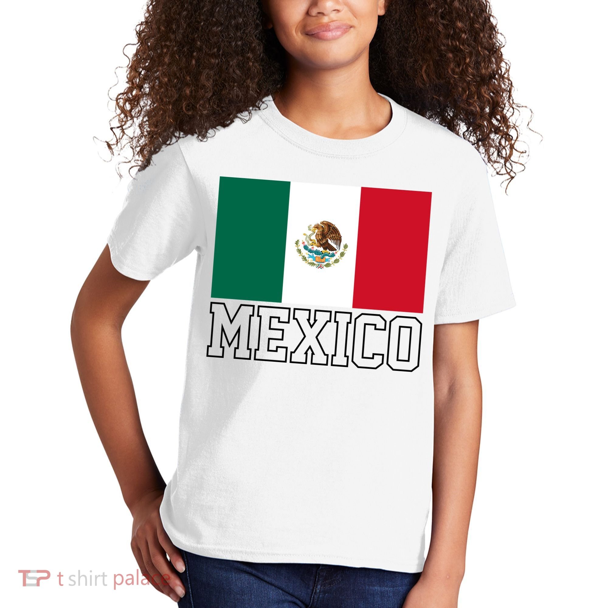 Mexico Country Flag Mexican Fan Kids T-Shirt
