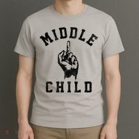 Middle Child Funny Offensive Adult Humor Finger T-Shirt thumb 3