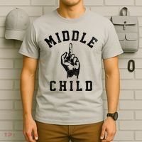 Middle Child Funny Offensive Adult Humor Finger T-Shirt thumb 6