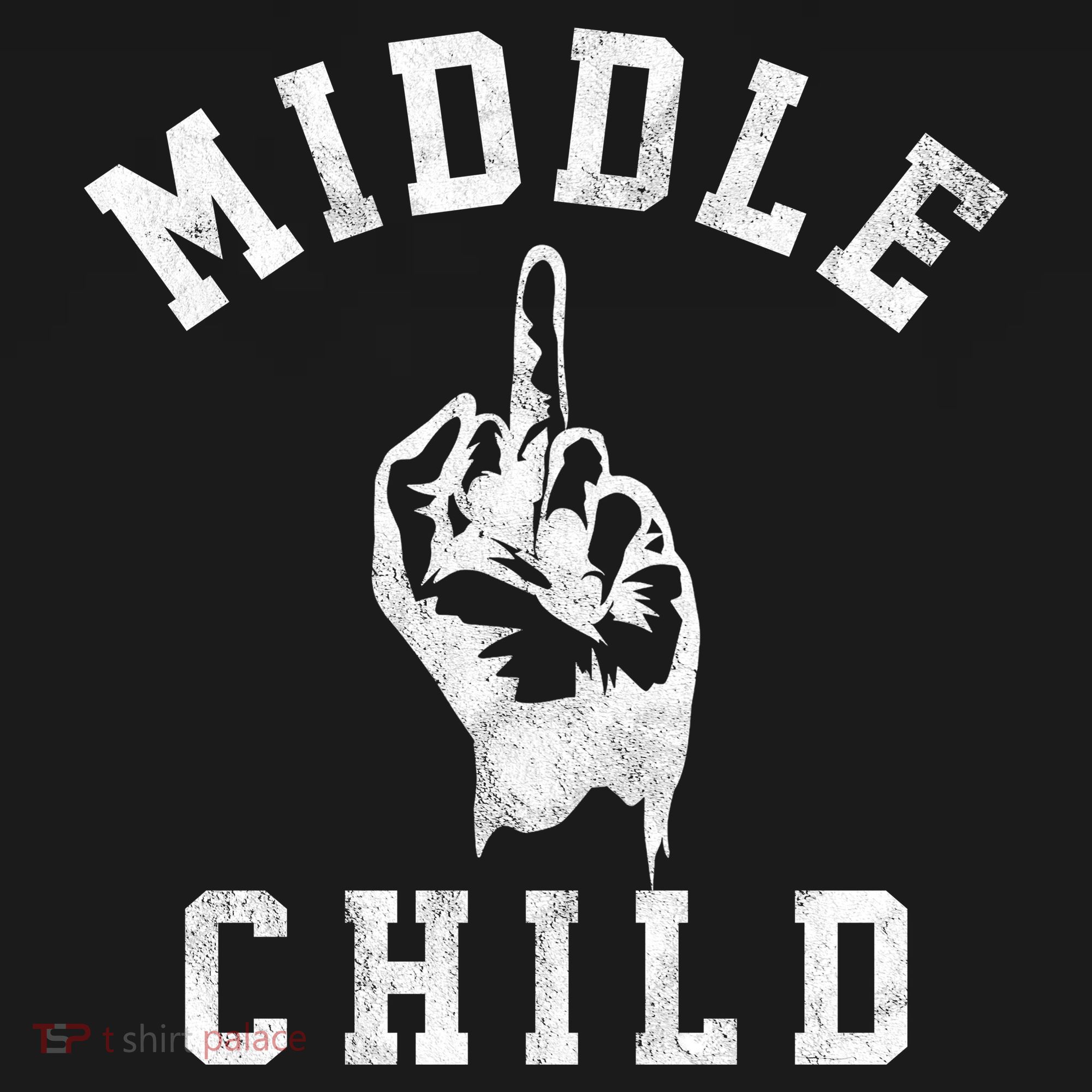 Middle Child Funny Offensive Adult Humor Finger Women's Hoodie