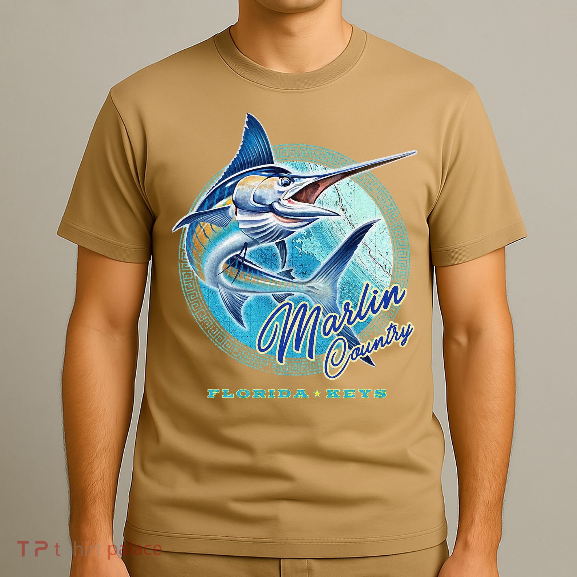 Marlin Country Florida Keys, Saltwater Fishing Tee T-Shirt