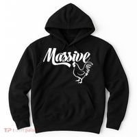 Massive Cock Funny Rooster And Cockerel Chicken Hoodie thumb 0