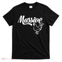 Massive Cock Funny Rooster And Cockerel Chicken T-Shirt thumb 0