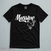 Massive Cock Funny Rooster And Cockerel Chicken T-Shirt thumb 5