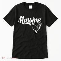 Massive Cock Funny Rooster And Cockerel Chicken Tall T-Shirt thumb 0